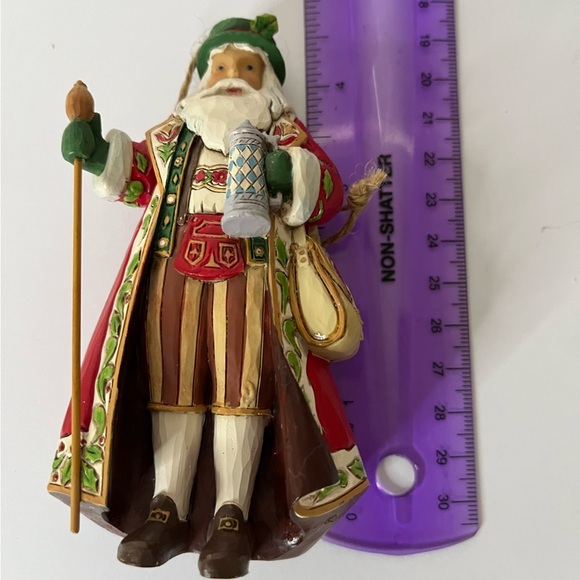 Jim Shore German Santa Ornament Stein Satchel Robe - Picture 6 of 6